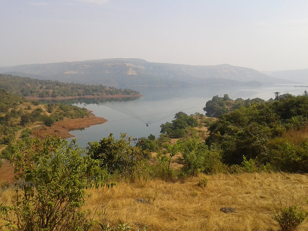 Lake surrounded by hills